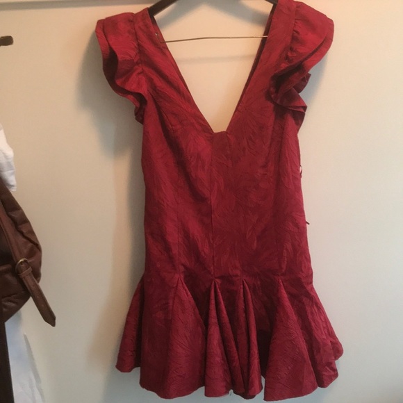 Free People Lily  Red Party Dress Sz 10 New - Picture 5 of 8